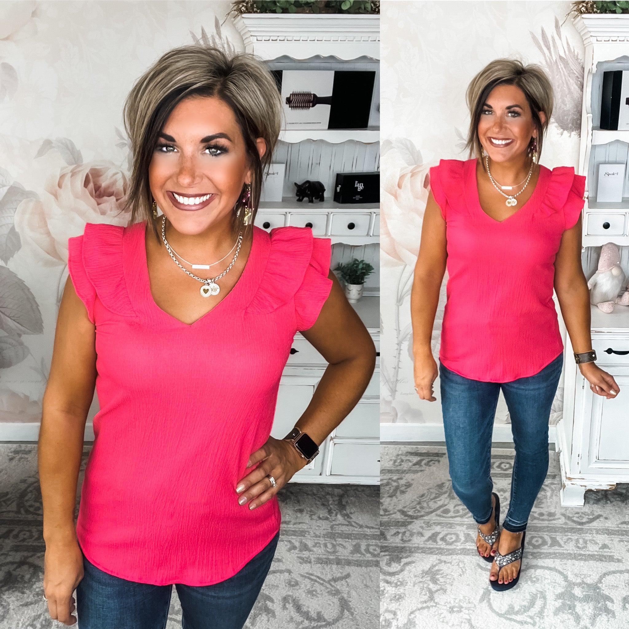 Shine Your Light Crepe Blouse