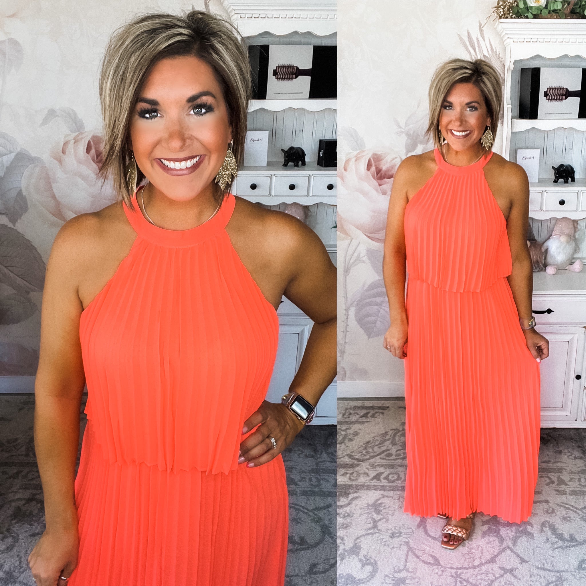 Not Without You Dress - Neon Orange