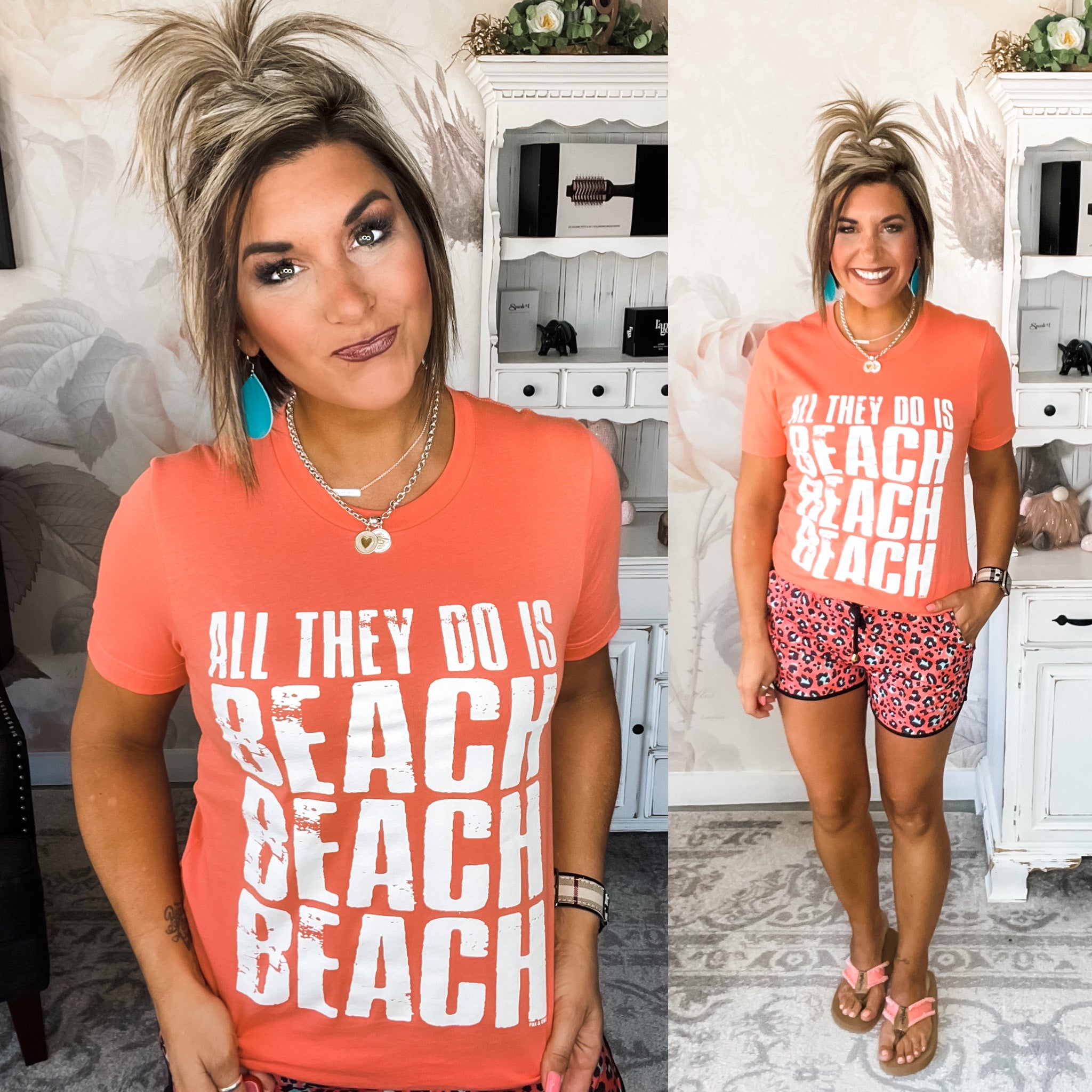 Beach Beach Beach Graphic Tee