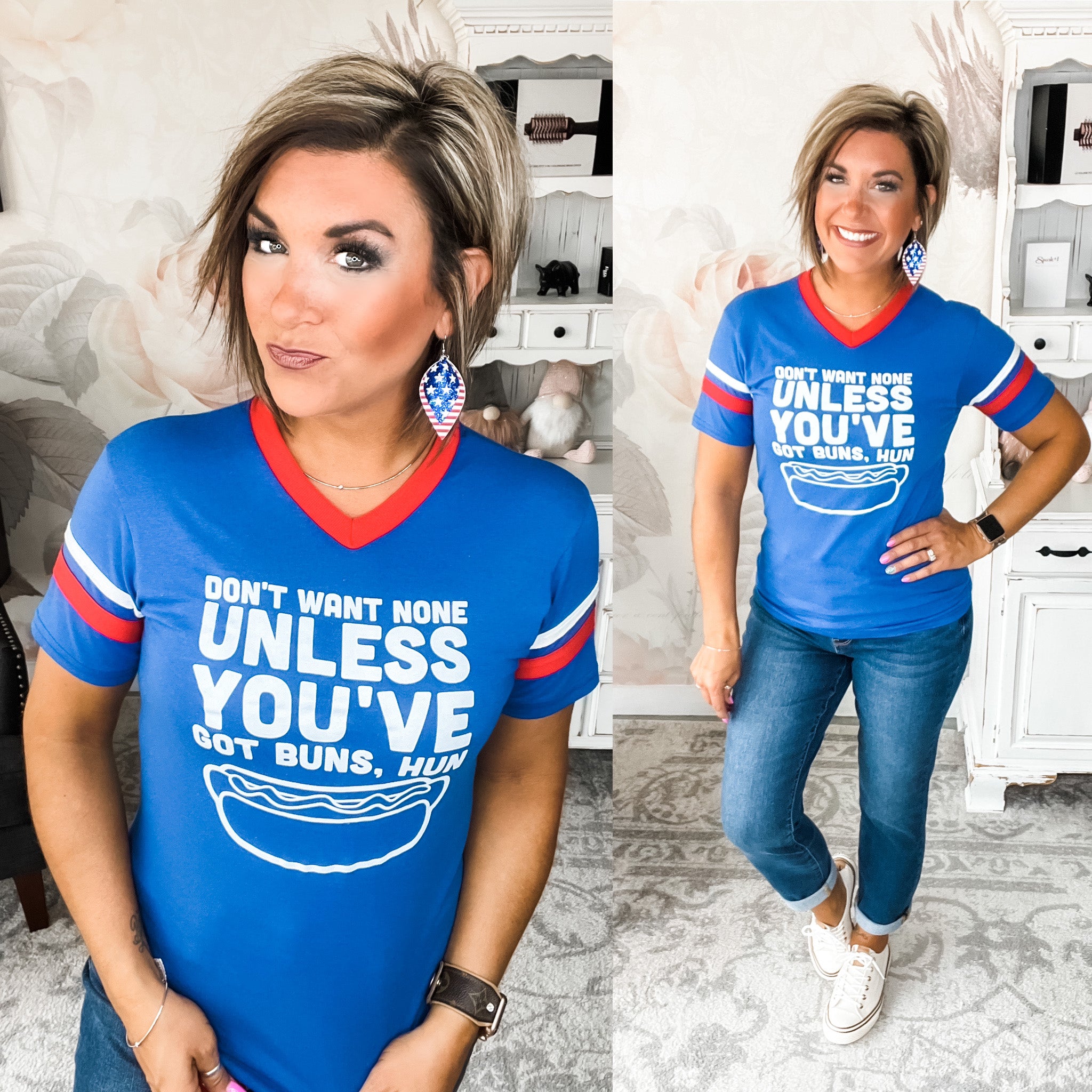 Buns Hun Ringer Graphic Tee