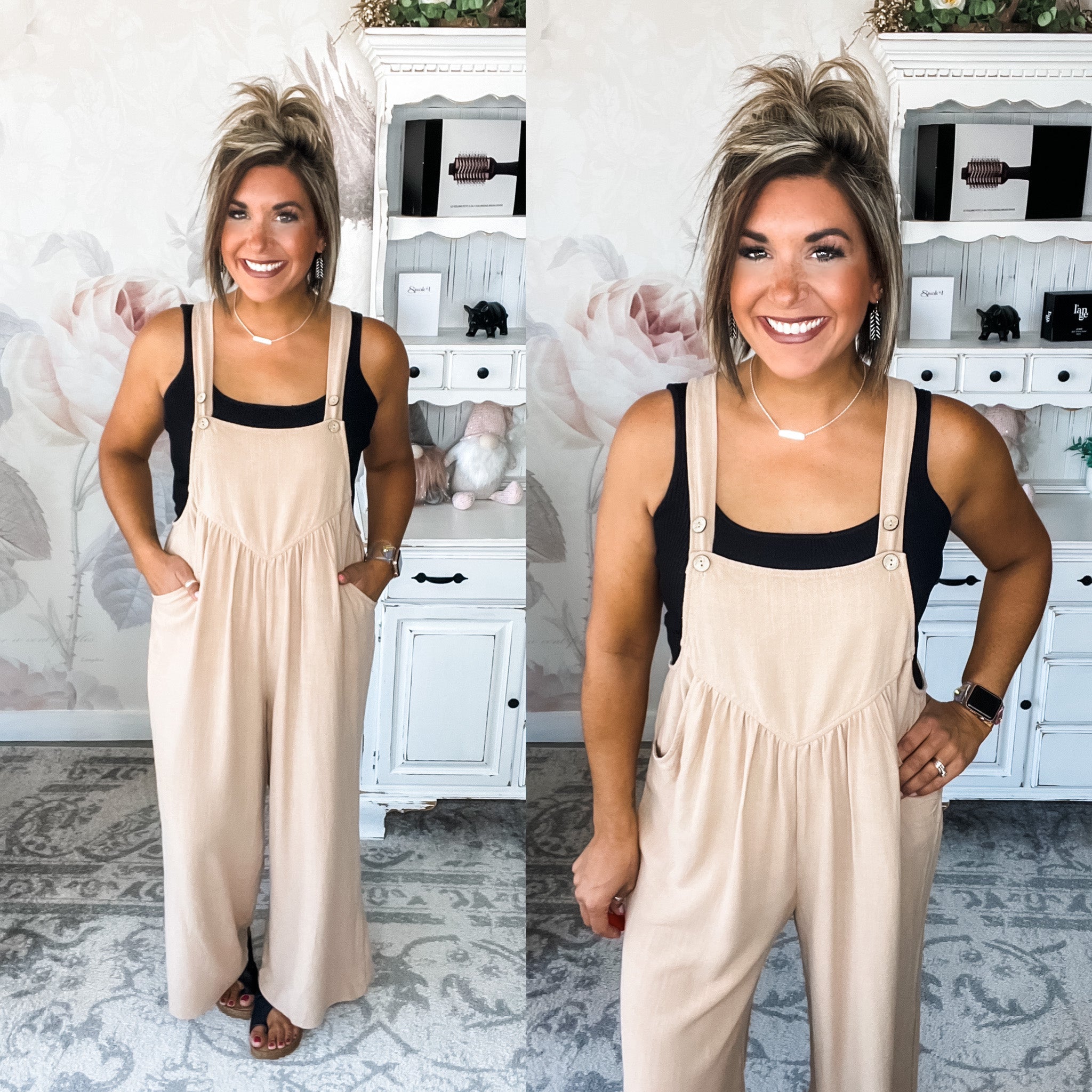 Now or Never Jumpsuit - Taupe