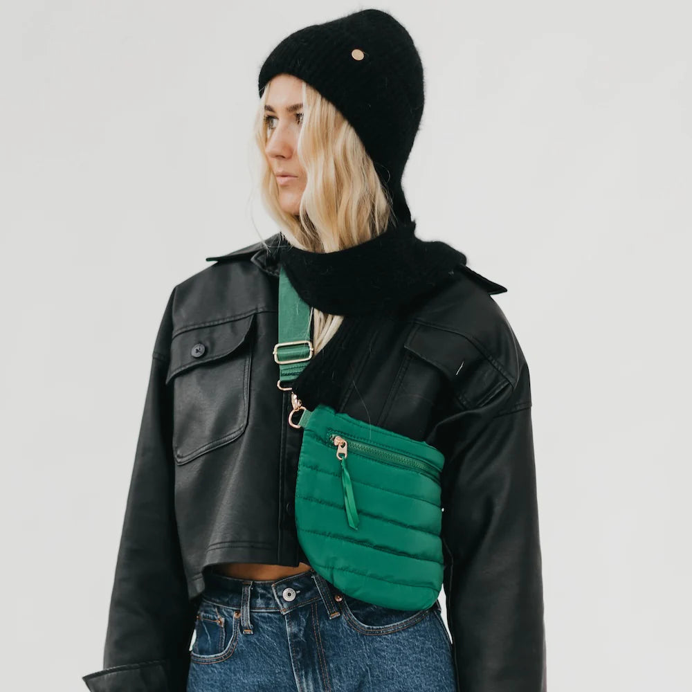 Jolie Puffer Belt Bag - Emerald