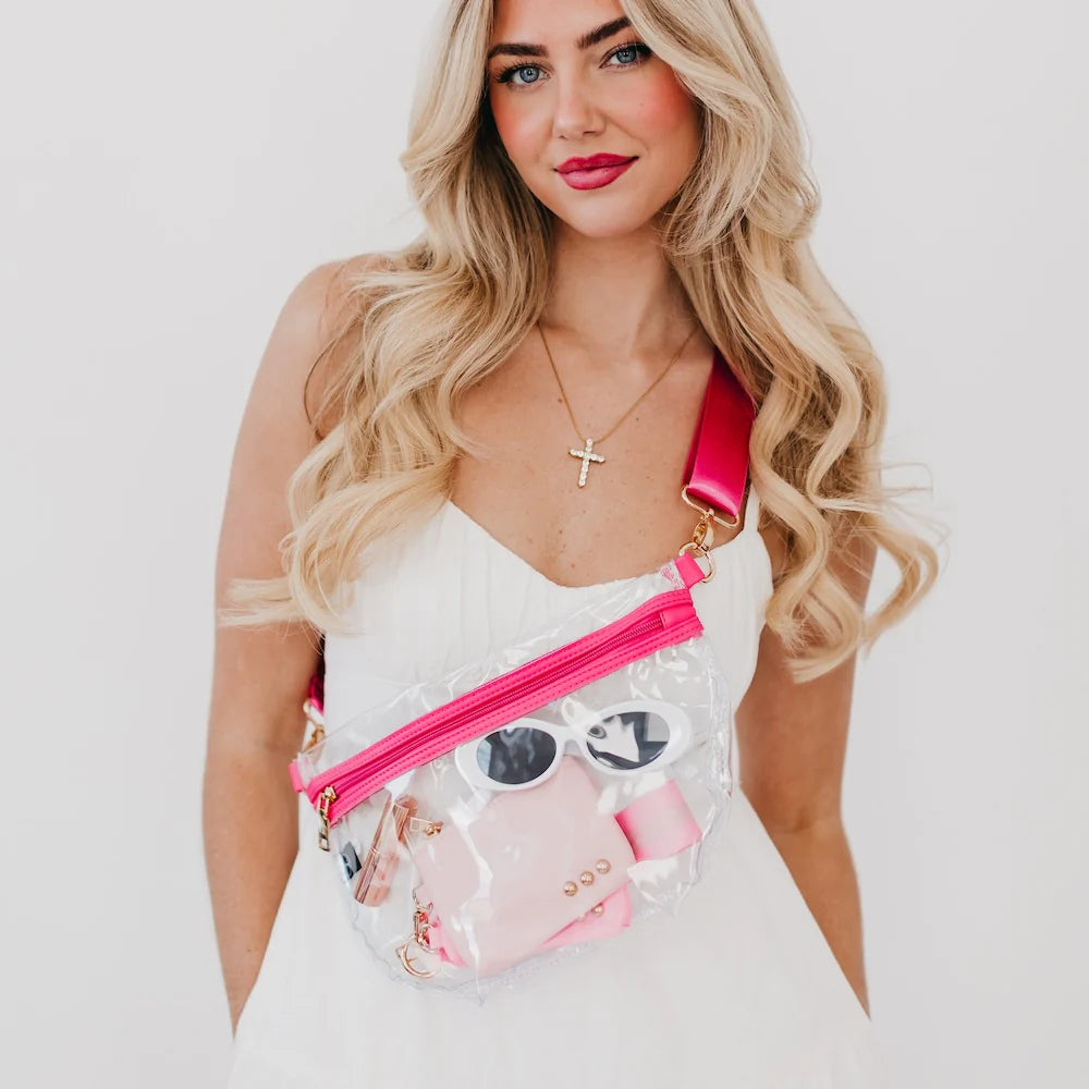 Kehlani Clear Bum Bag - Pink