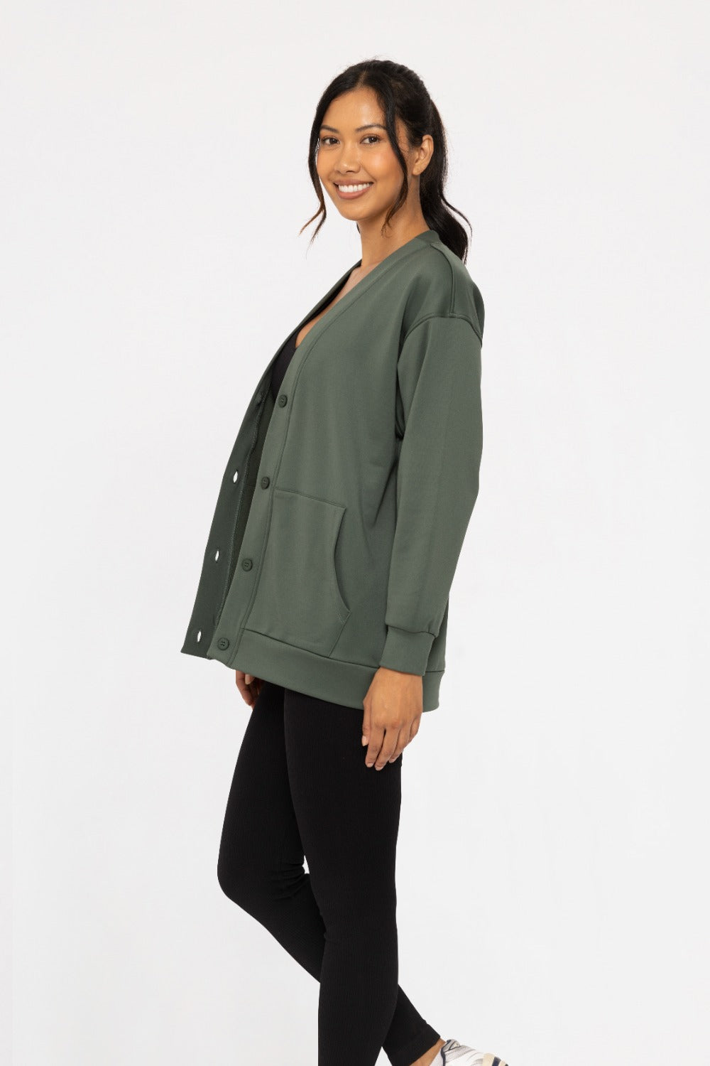 Whatever You Do Cardigan - Deep Forest