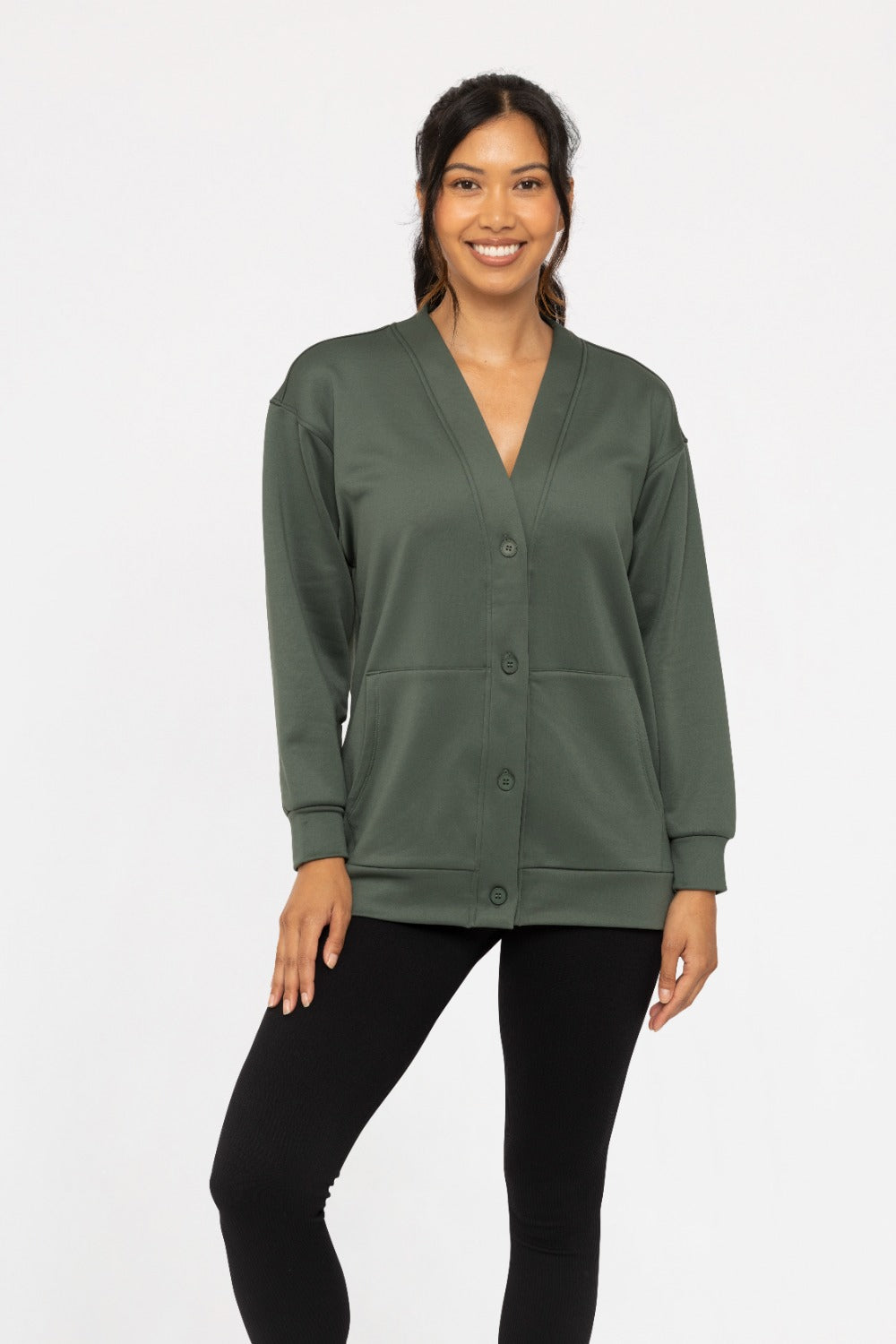 Whatever You Do Cardigan - Deep Forest