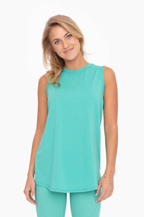 Time To Go Muscle Tank - Sea Green