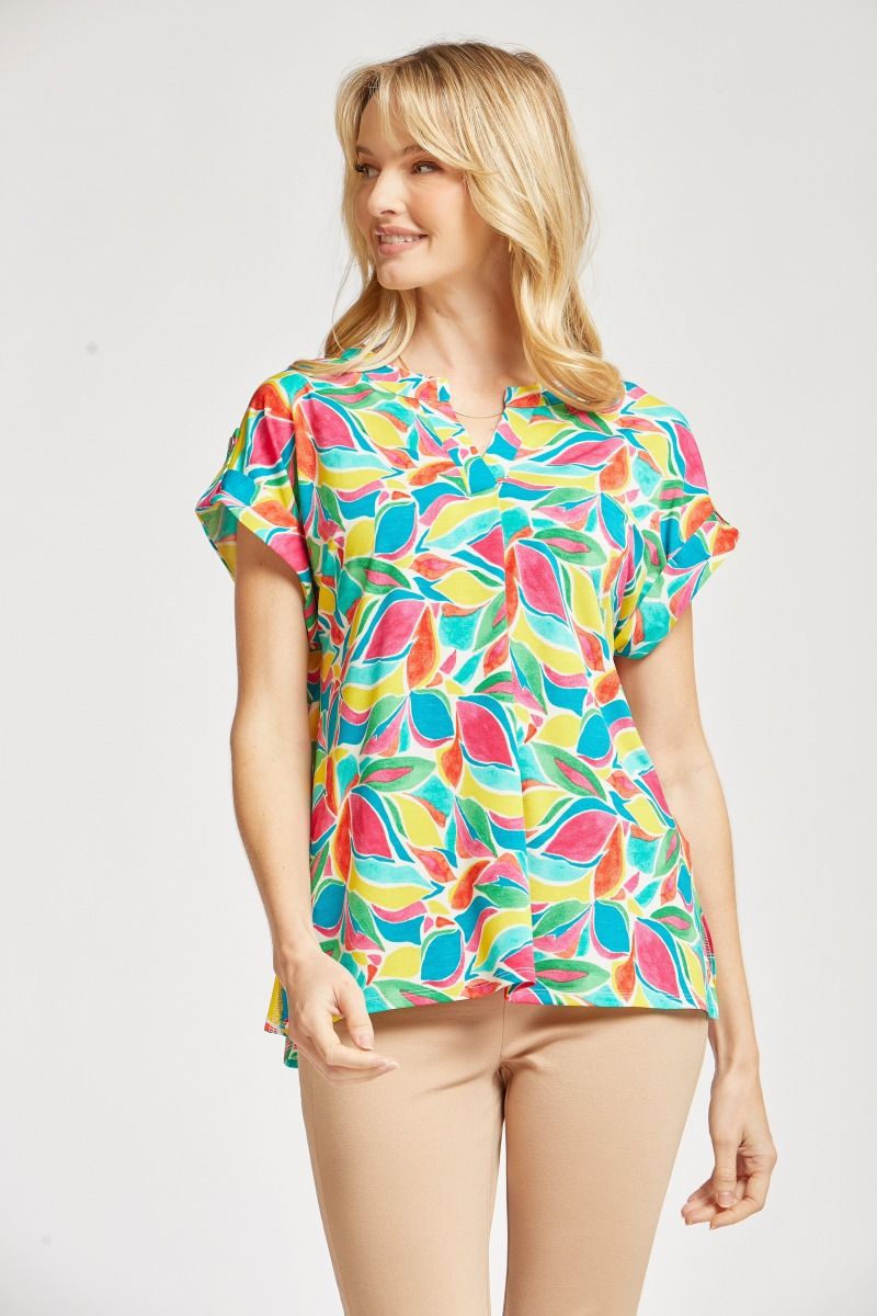 Figure It Out Top Short Sleeve - Emerald