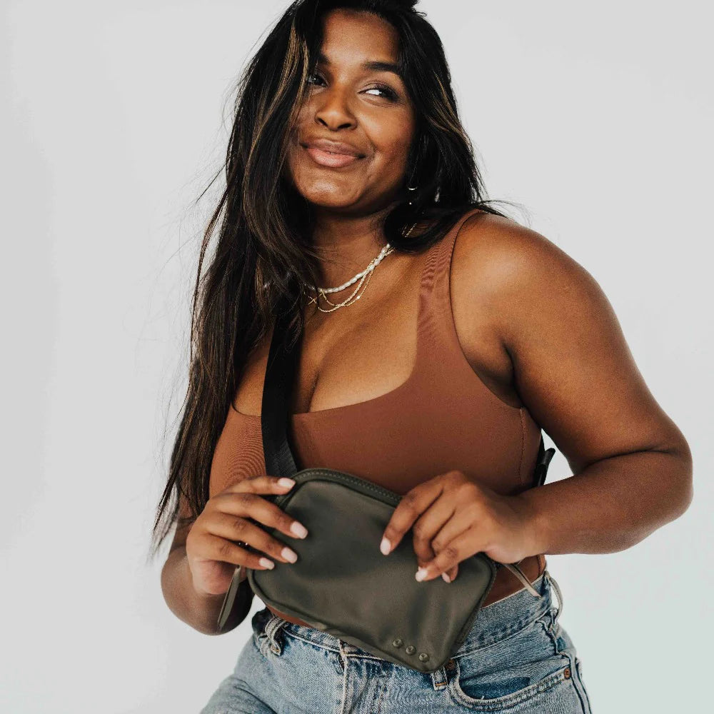 Nadya Nylon Bum Bag - Black