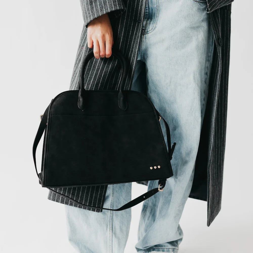 BLACK FRIDAY EXCLUSIVE - Nirvana Nubuck Tote - Black