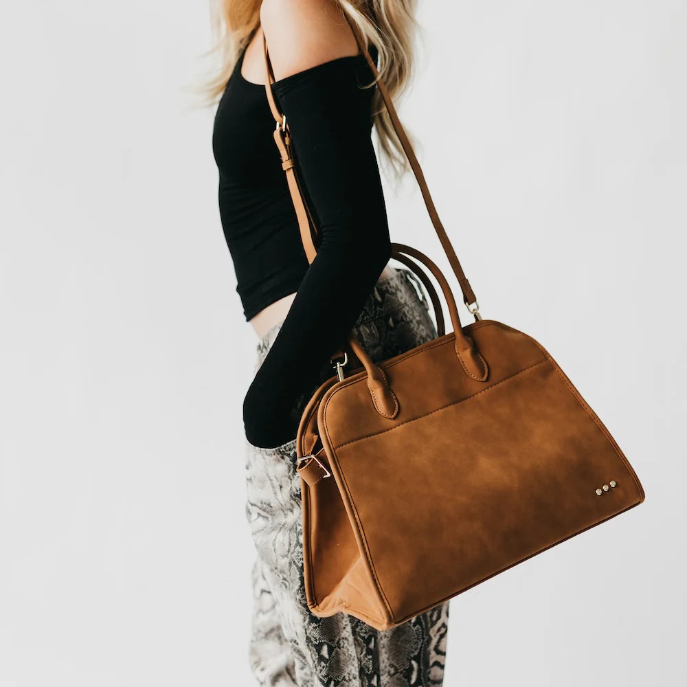 BLACK FRIDAY EXCLUSIVE - Nirvana Nubuck Tote - Camel