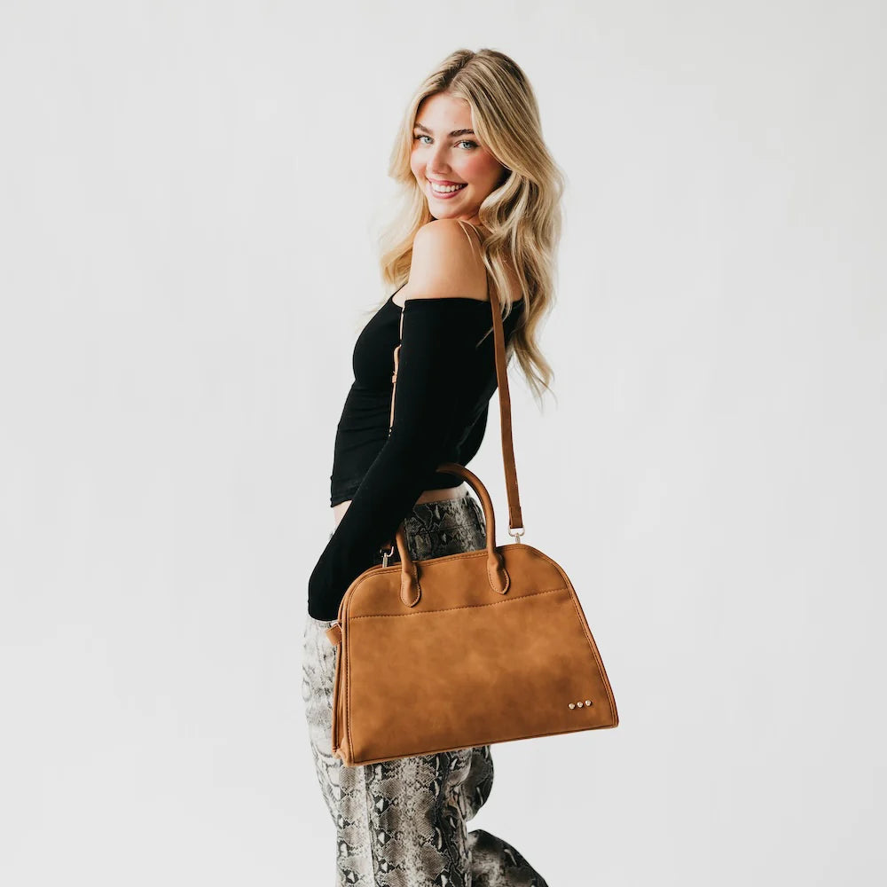 BLACK FRIDAY EXCLUSIVE - Nirvana Nubuck Tote - Camel