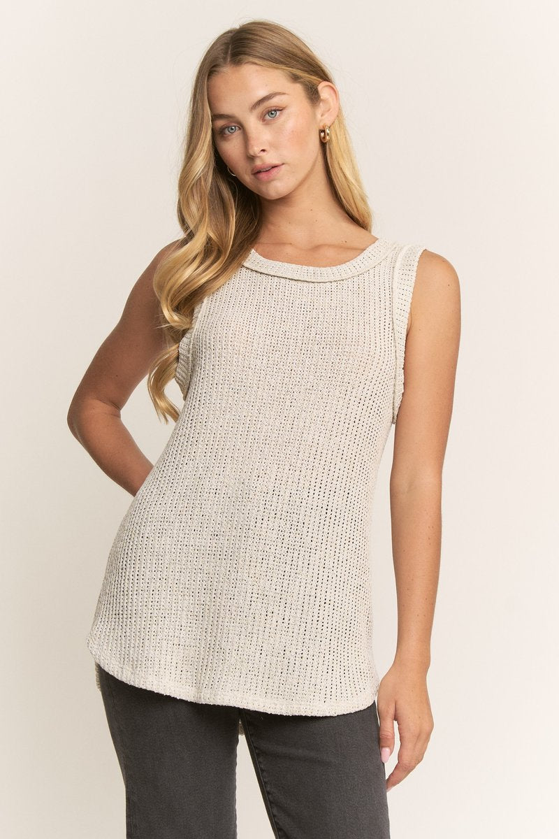 Here It Comes Knit Tank Top