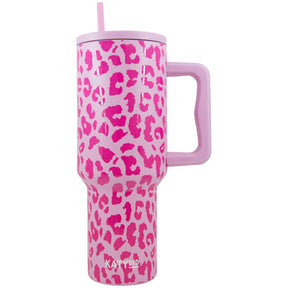 Light Pink Leopard 38 oz. Tumbler