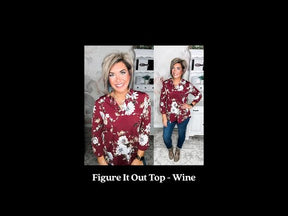 Figure It Out Top - Wine