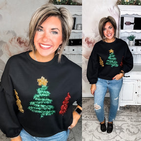 All I Want For Christmas Tinsel Pullover Sweatshirt