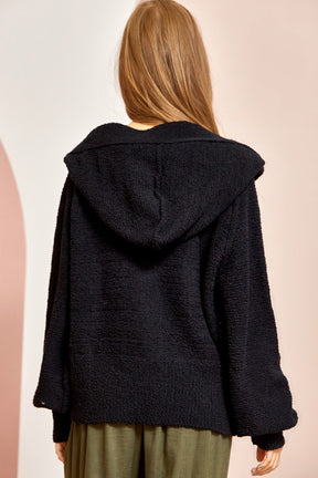 Strive For The Best Hooded Sweater - Black