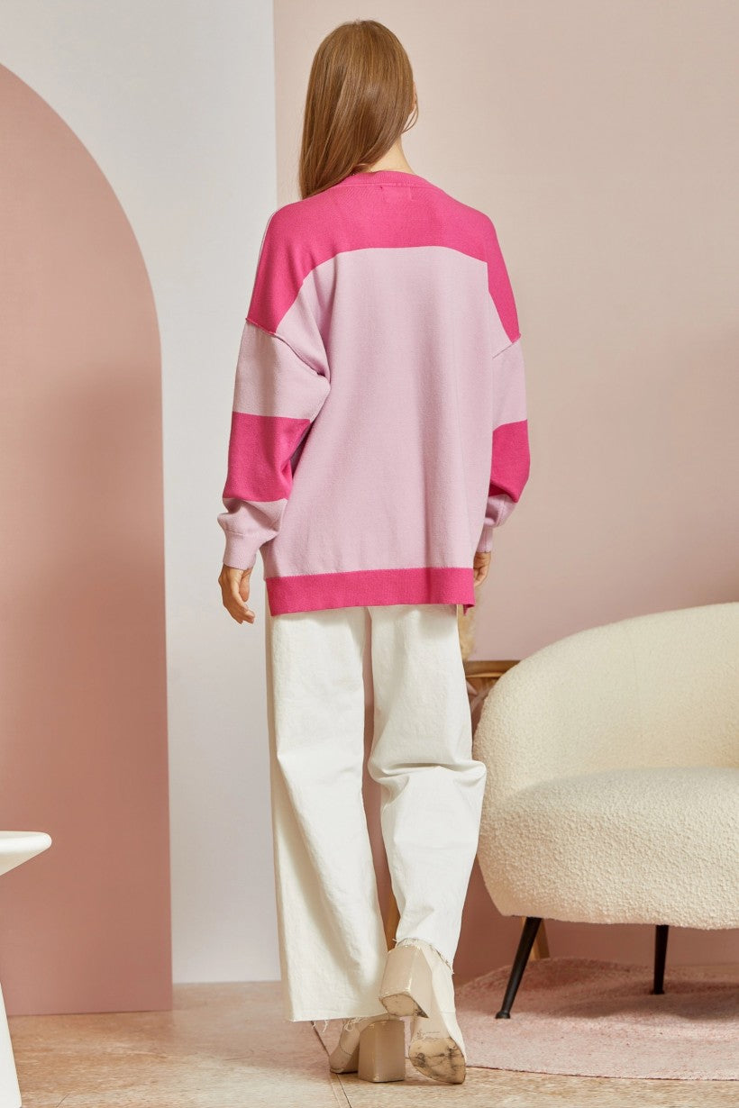 You Know Me Colorblock Sweater