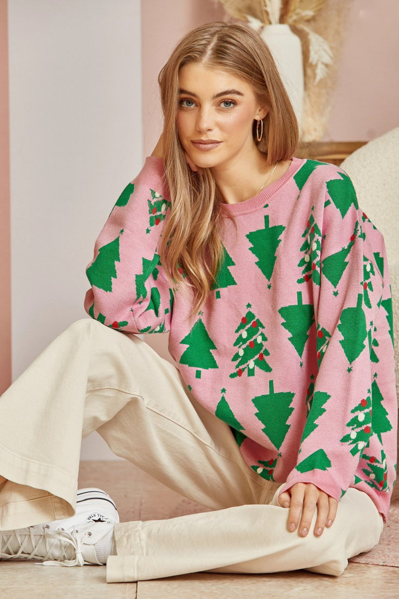 Trim the Tree Christmas Sweater