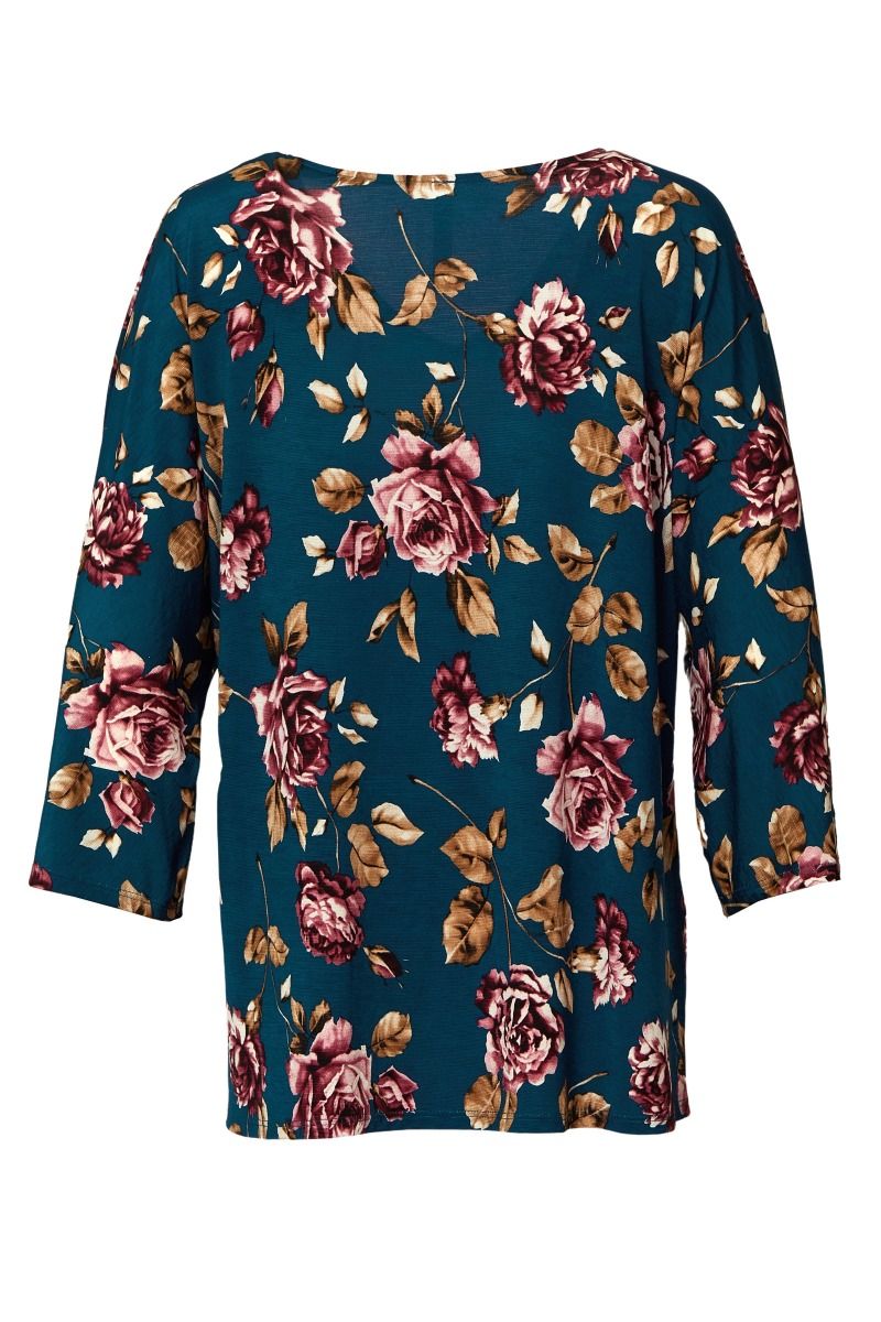 Feeling Hopeful Top - Navy/Mauve