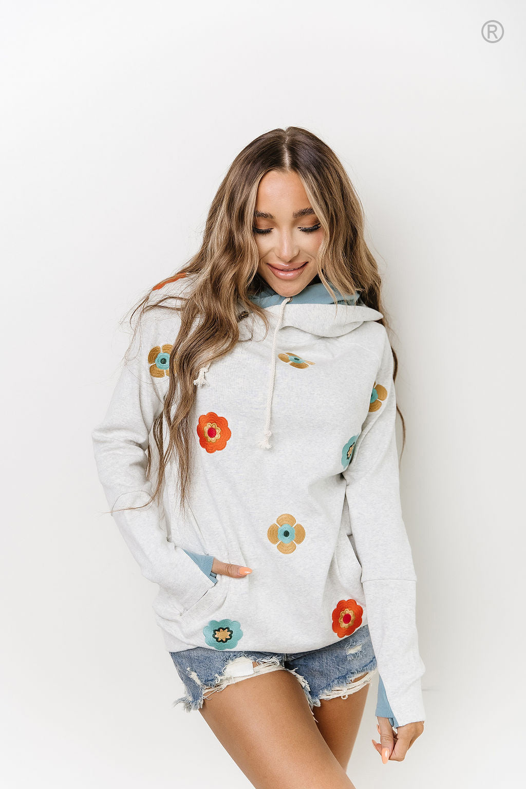 Ampersand Avenue Doublehood™ Sweatshirt - Spring Bloom