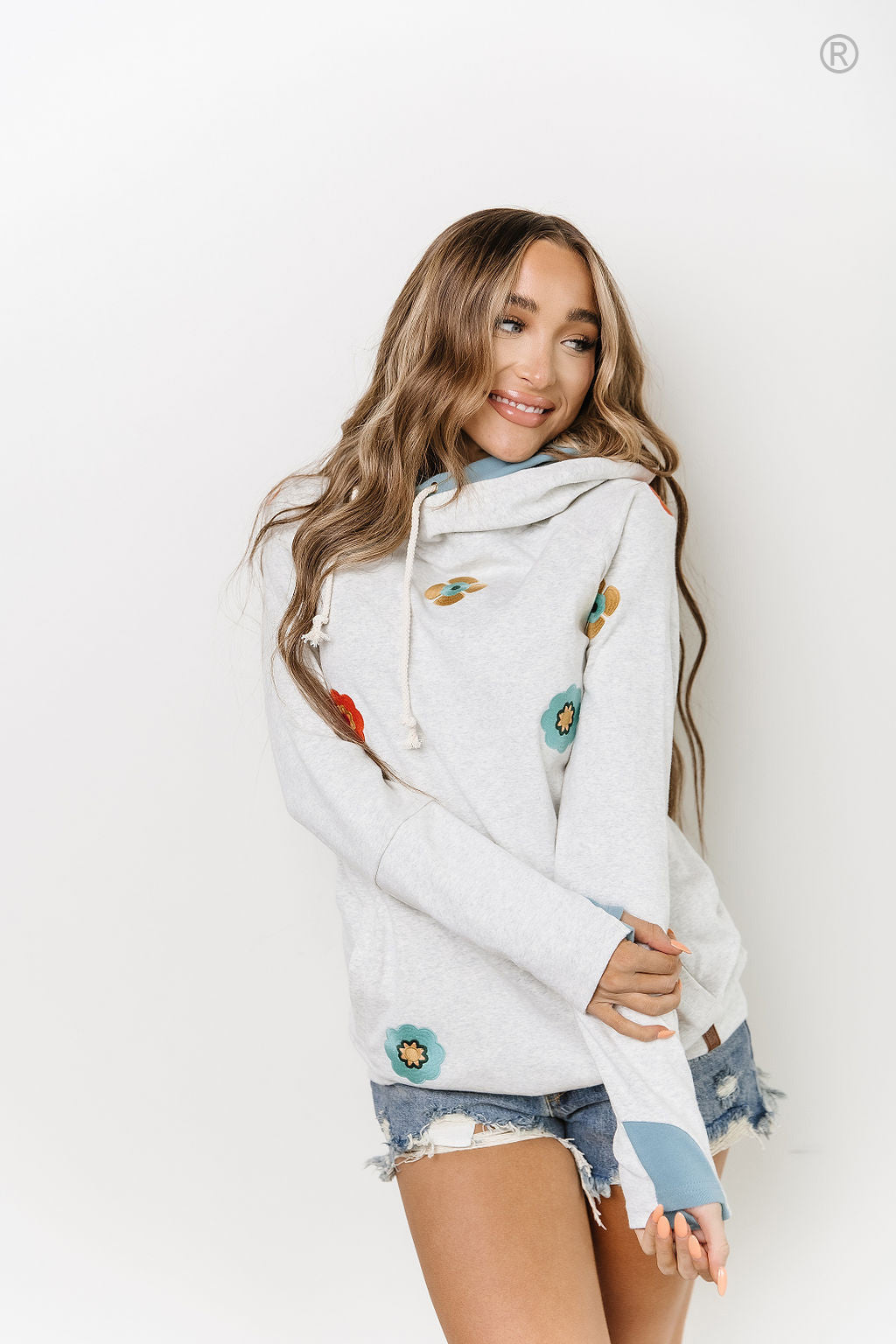 Ampersand Avenue Doublehood™ Sweatshirt - Spring Bloom