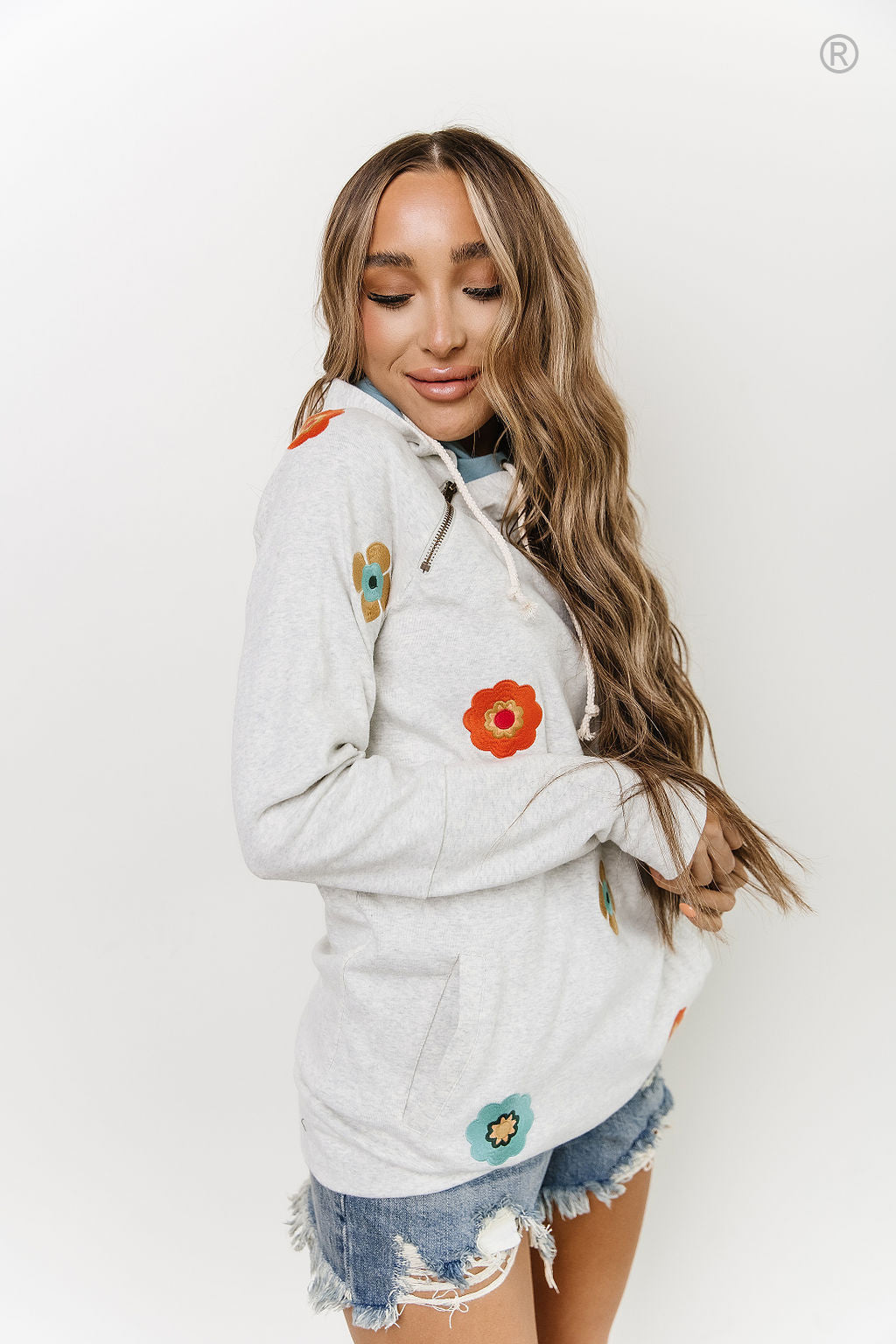 Ampersand Avenue Doublehood™ Sweatshirt - Spring Bloom