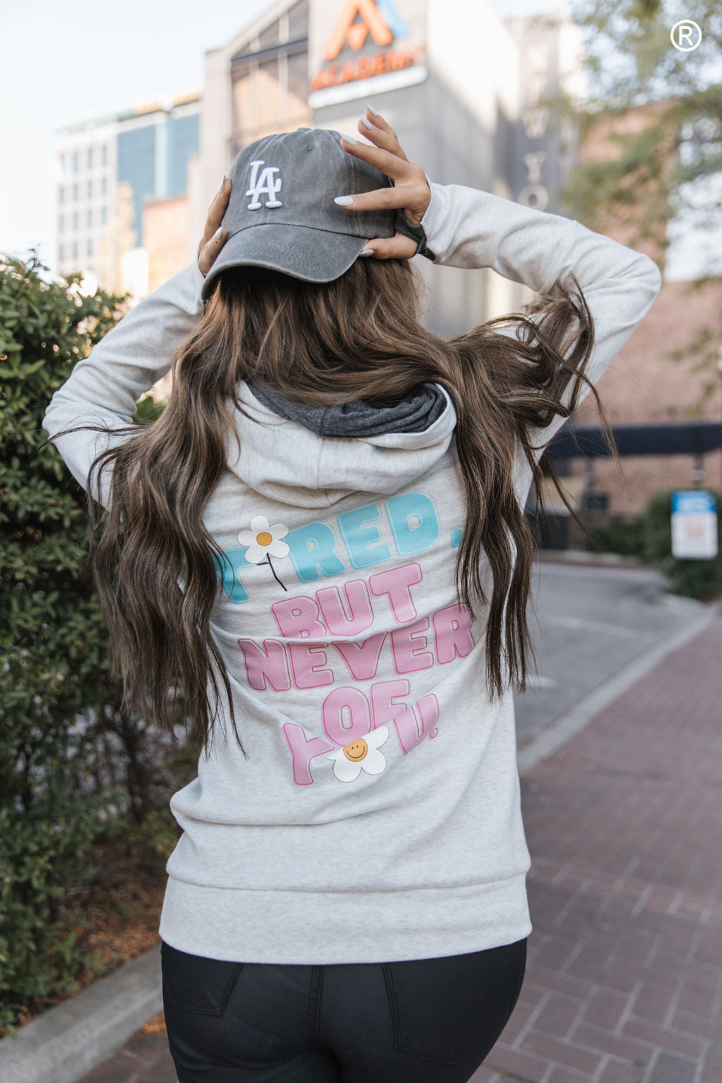 Ampersand Avenue Doublehood™ Sweatshirt - Tired But Never of You