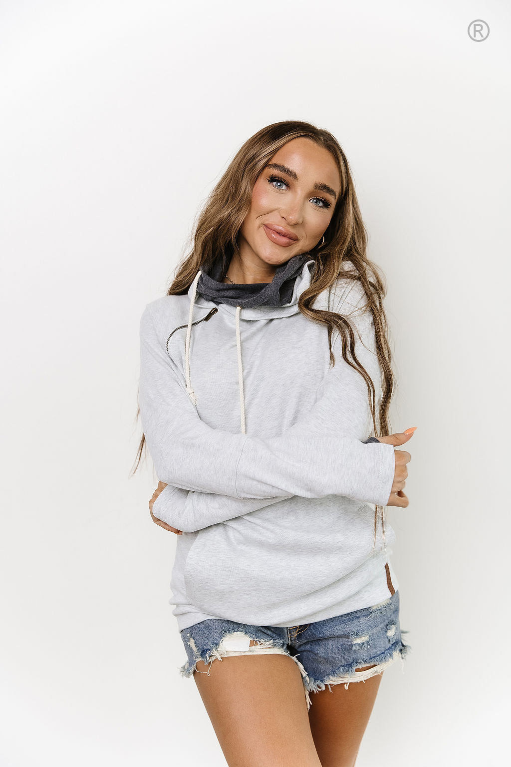 Ampersand Avenue Doublehood™ Sweatshirt - Tired But Never of You