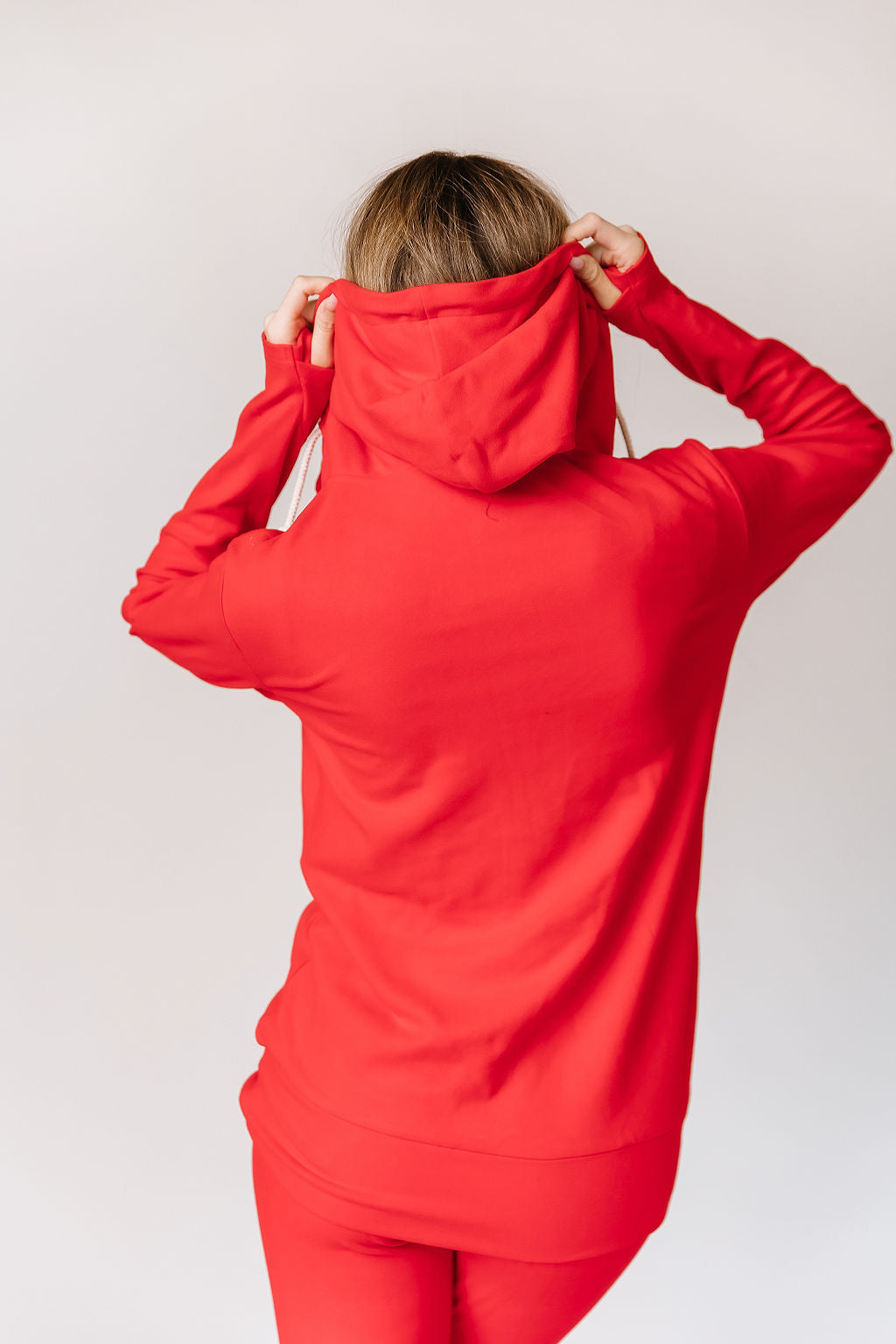 Ampersand Avenue - Halfzip Hoodie Performance Fleece - Candy Apple