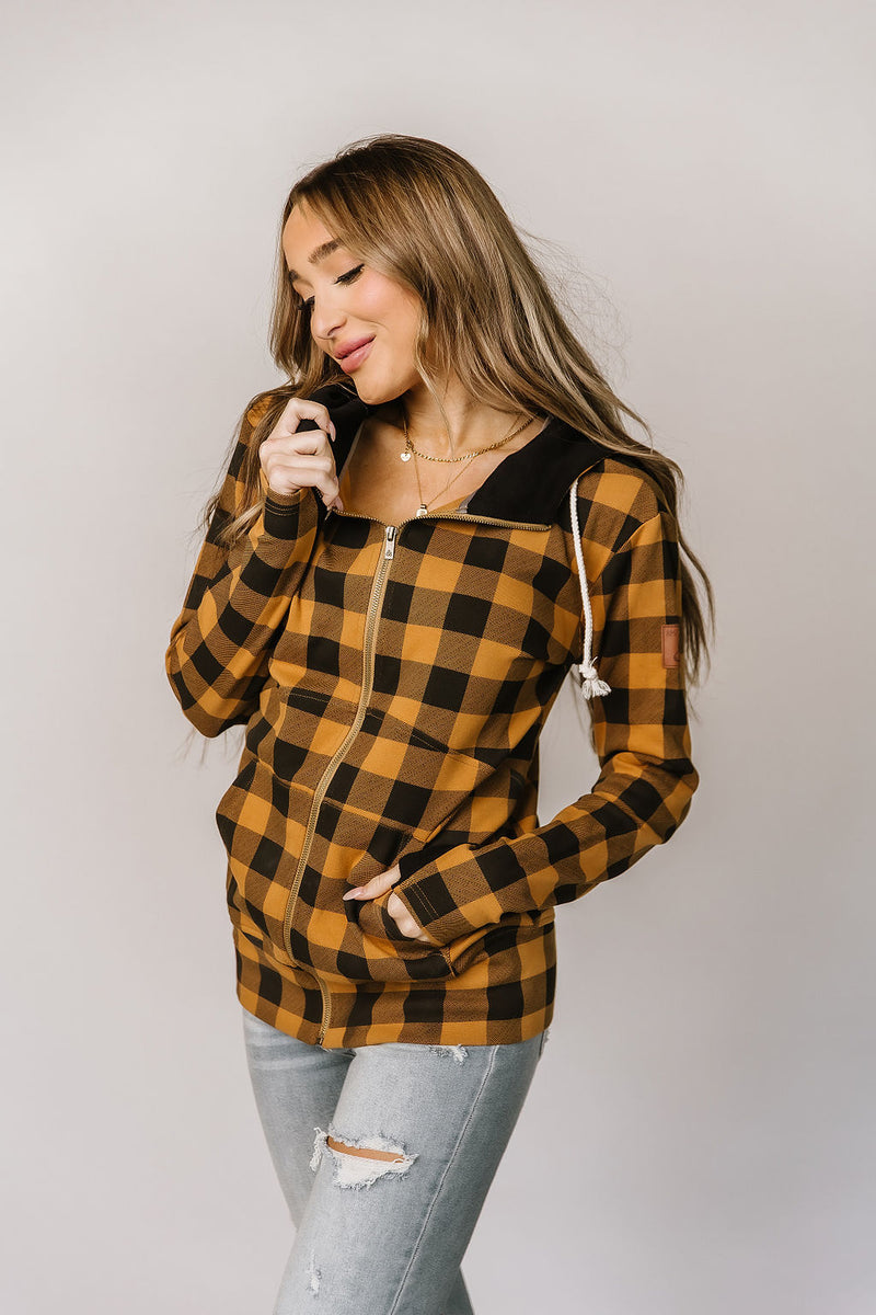 Huf Womens Crop Flannel Shirt - Black