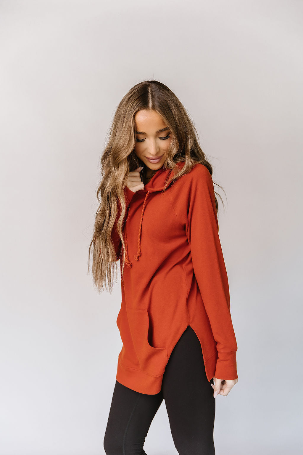 Ampersand Avenue SideSlit Hoodie - Blazing Autumn