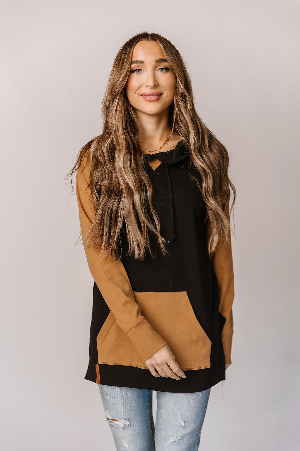 Ampersand Avenue SideSlit Hoodie - Coffee & Confidence
