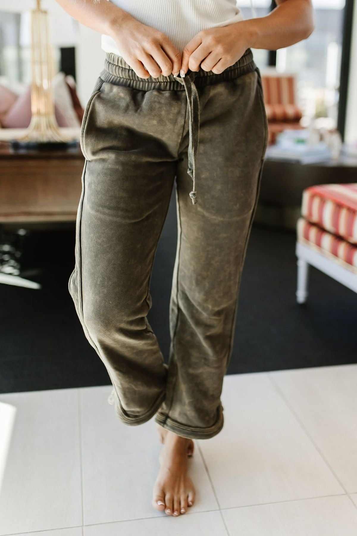 Ampersand Avenue Everyday Pant - Washed Olive