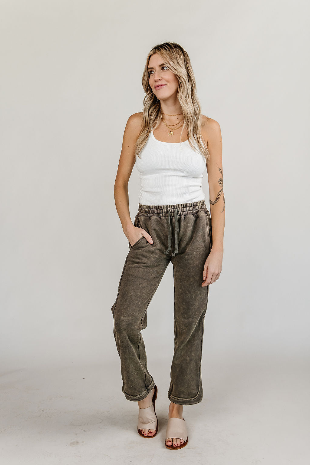 Ampersand Avenue Everyday Pant - Washed Olive