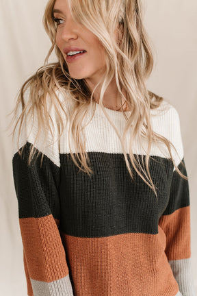 Ampersand Avenue Sweater - The Paige - Auburn