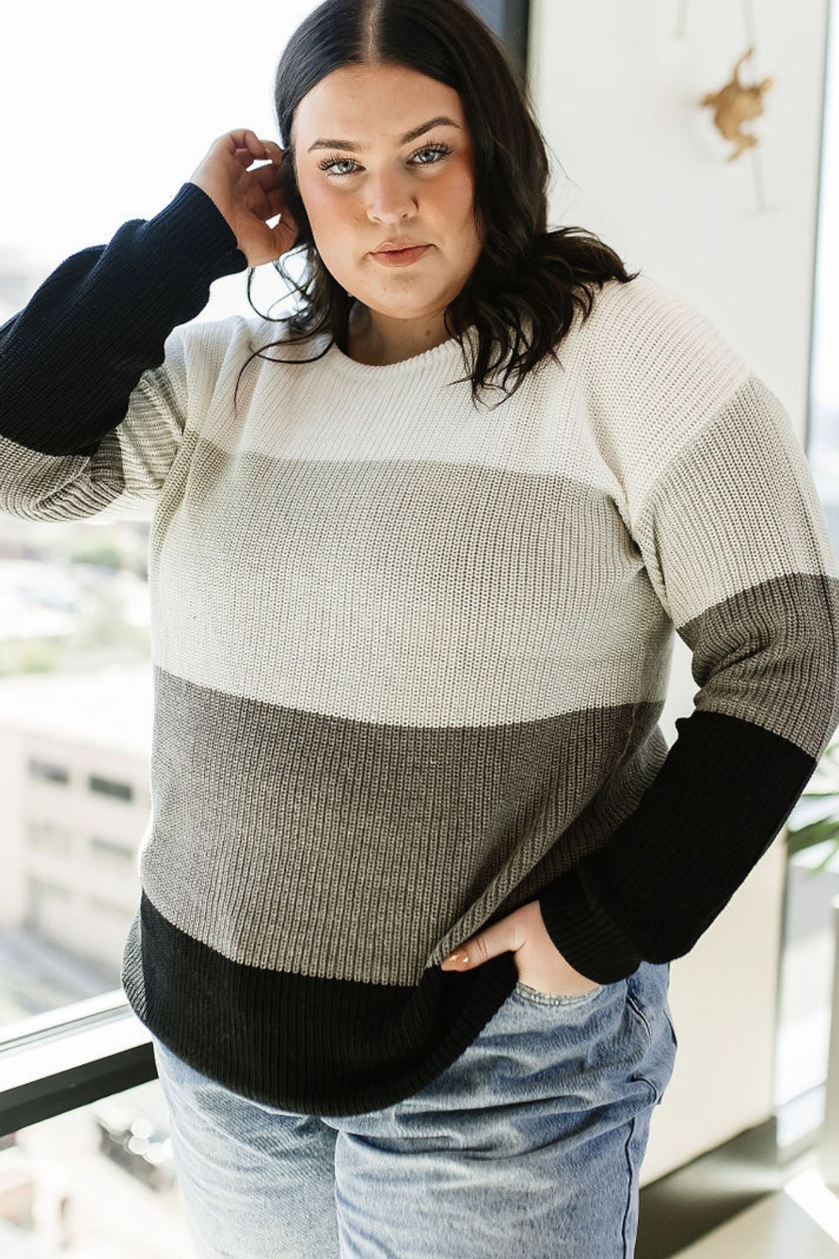Ampersand Avenue Sweater - The Paige - Slate