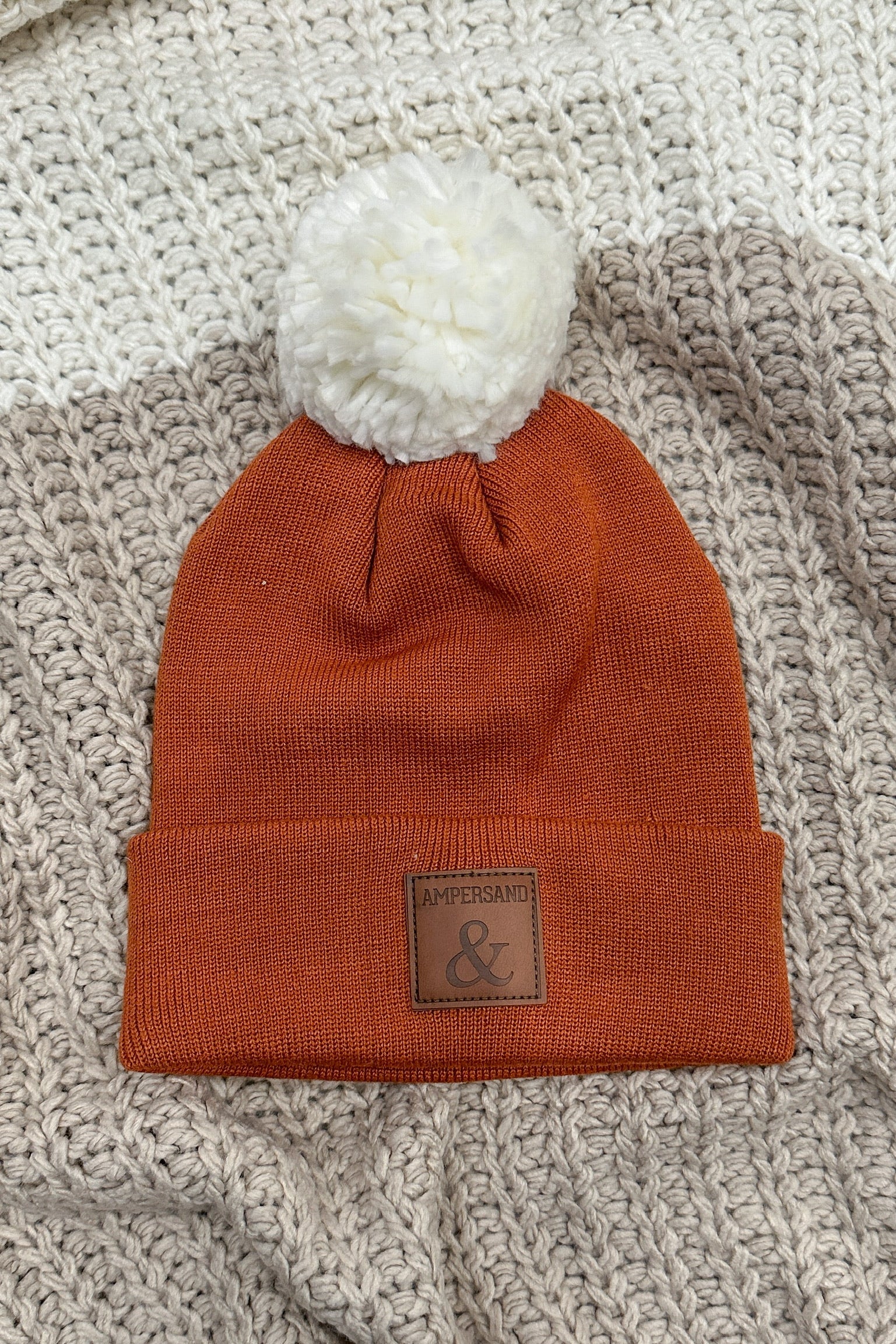 Ampersand Avenue Pom Beanie - Rust