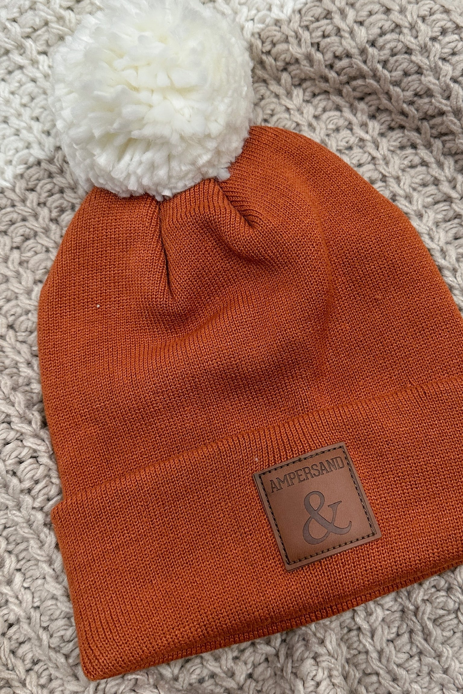 Ampersand Avenue Pom Beanie - Rust