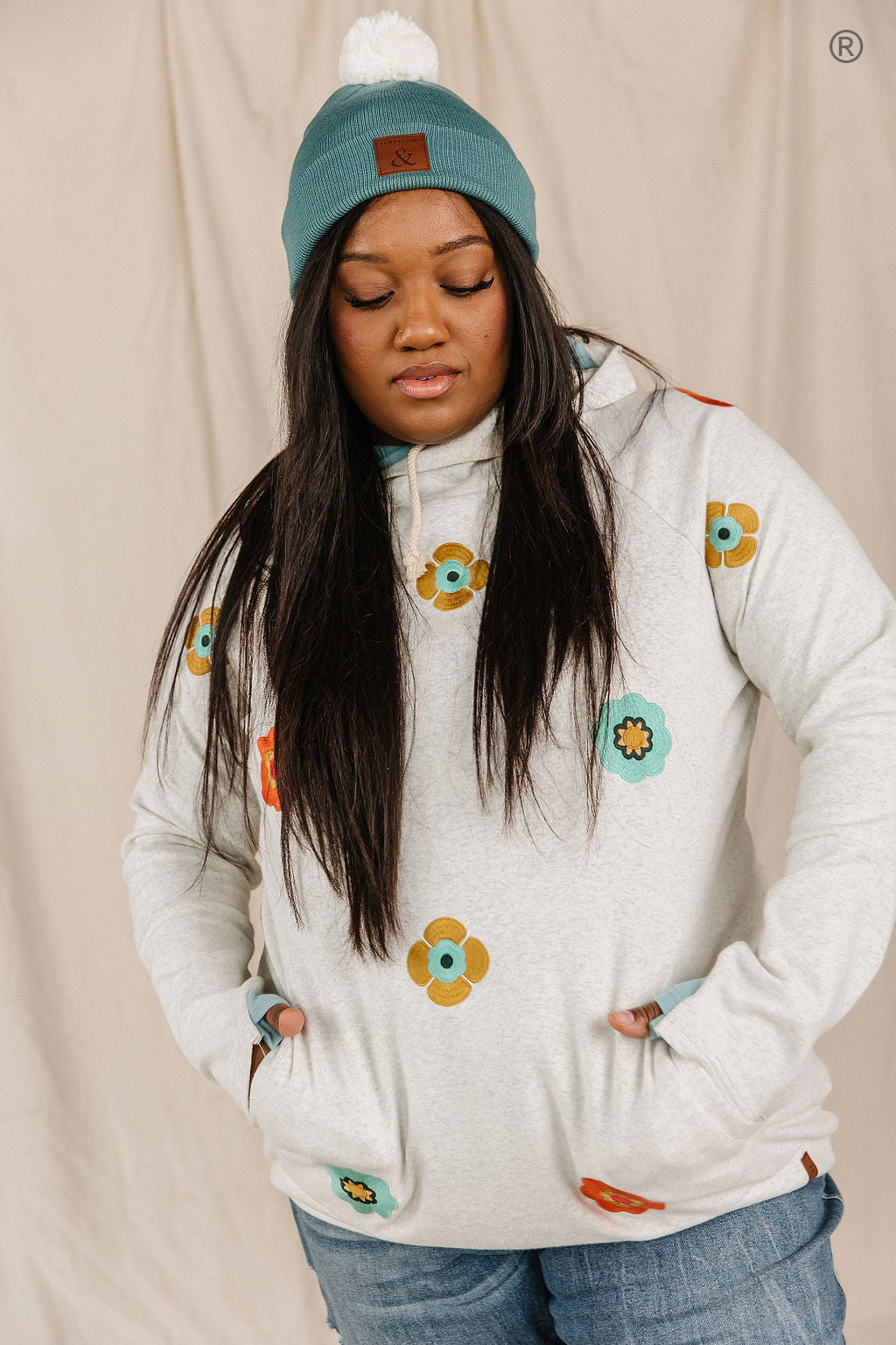 Ampersand Avenue Doublehood™ Sweatshirt - Spring Bloom