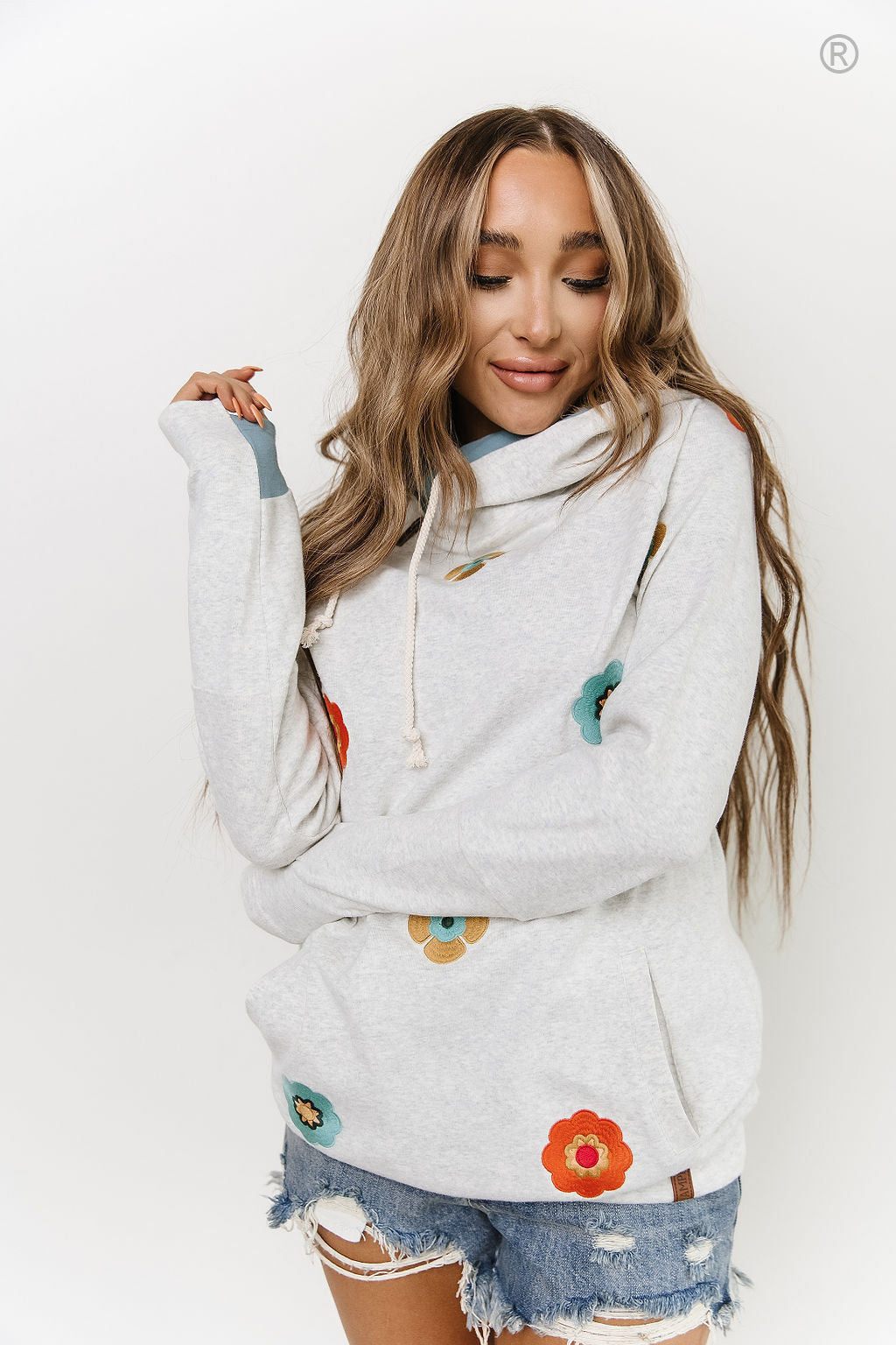Ampersand Avenue Doublehood™ Sweatshirt - Spring Bloom