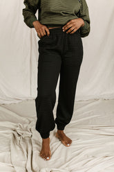 Ampersand Avenue Quilted Joggers - Black
