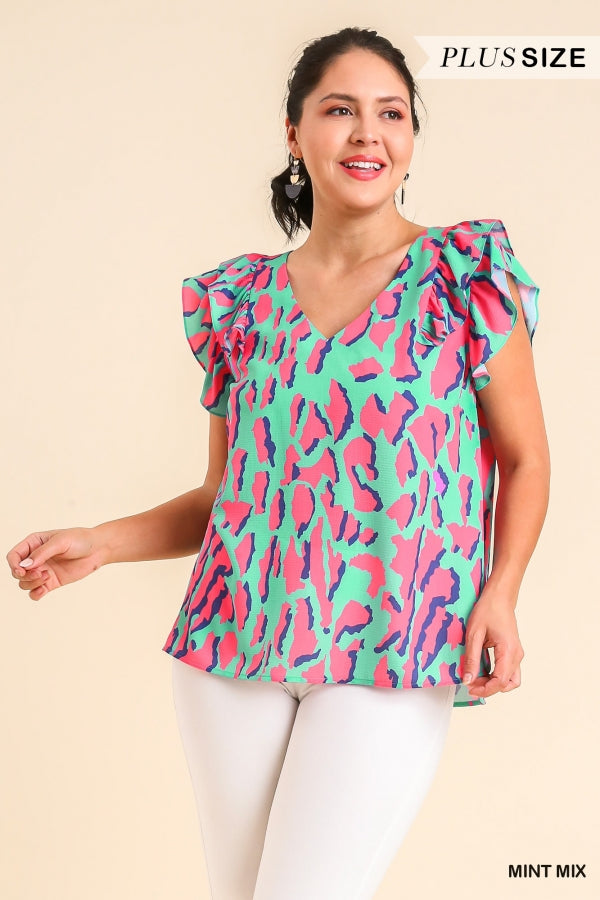 Glimpse of the Past Blouse - Mint Mix