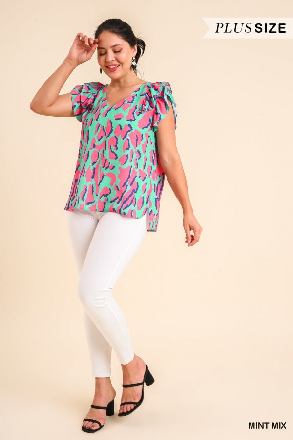 Glimpse of the Past Blouse - Mint Mix