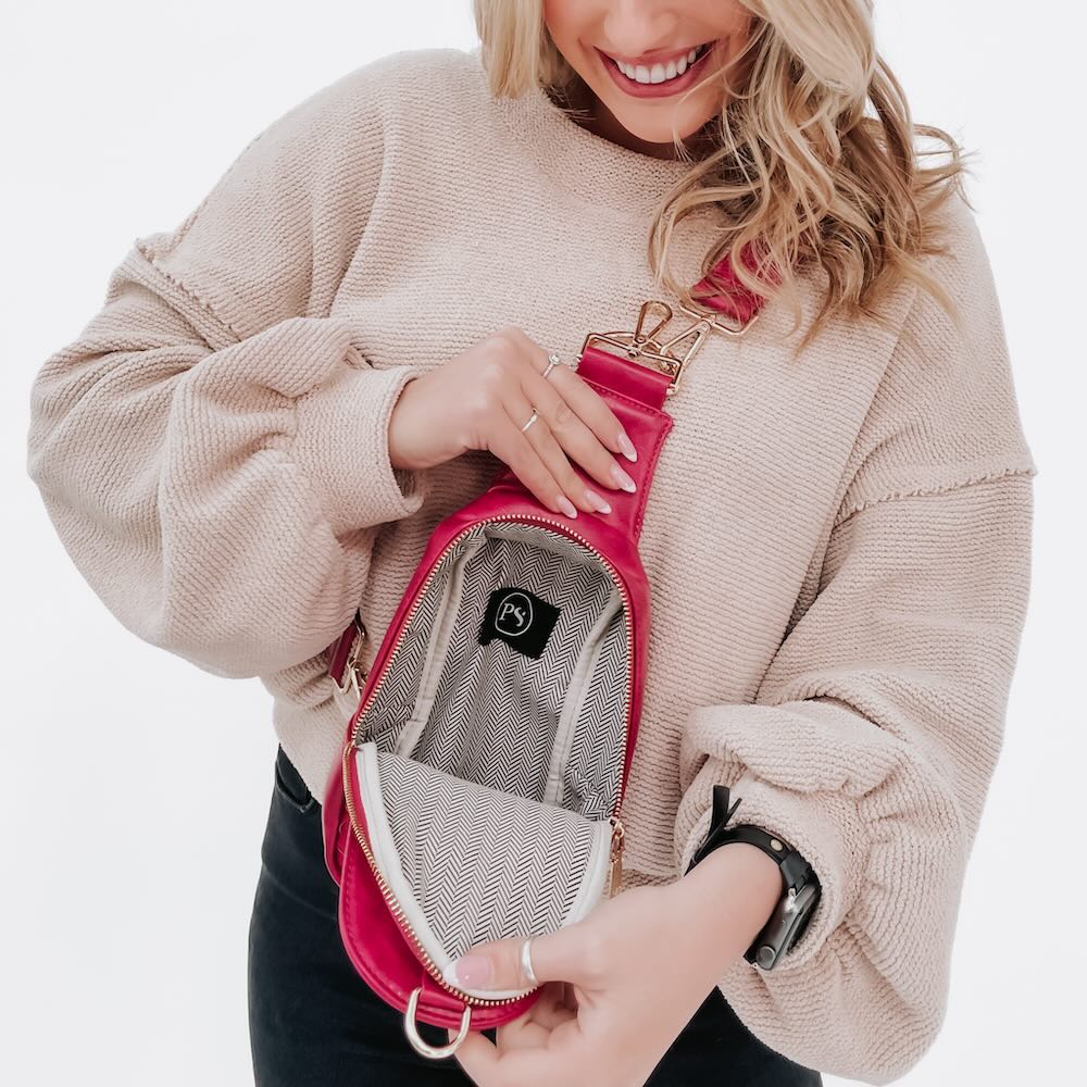 Waverly Woven Sling Bag - Cream