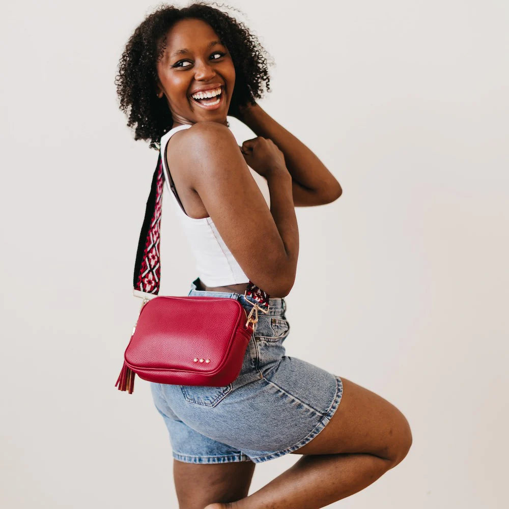 Willow Cross Body Camera Bag - Red