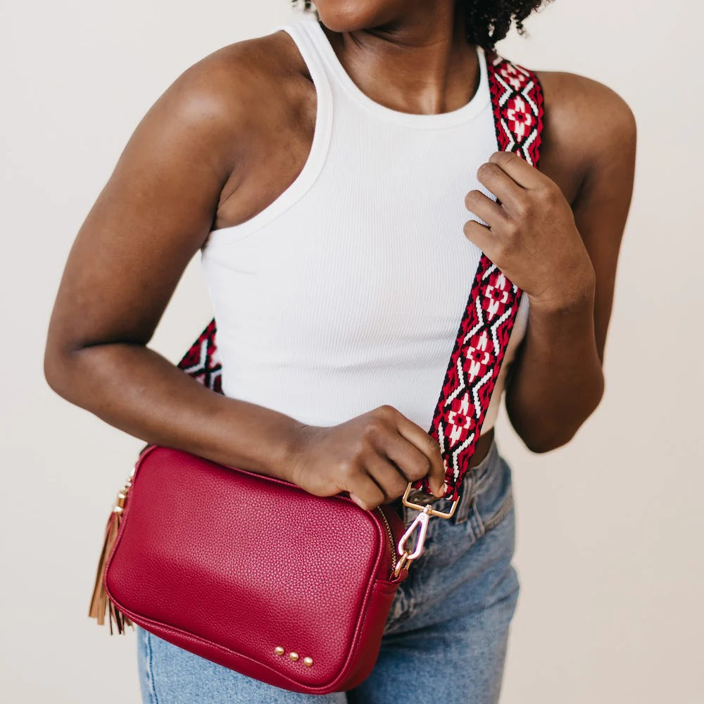 Willow Cross Body Camera Bag - Red