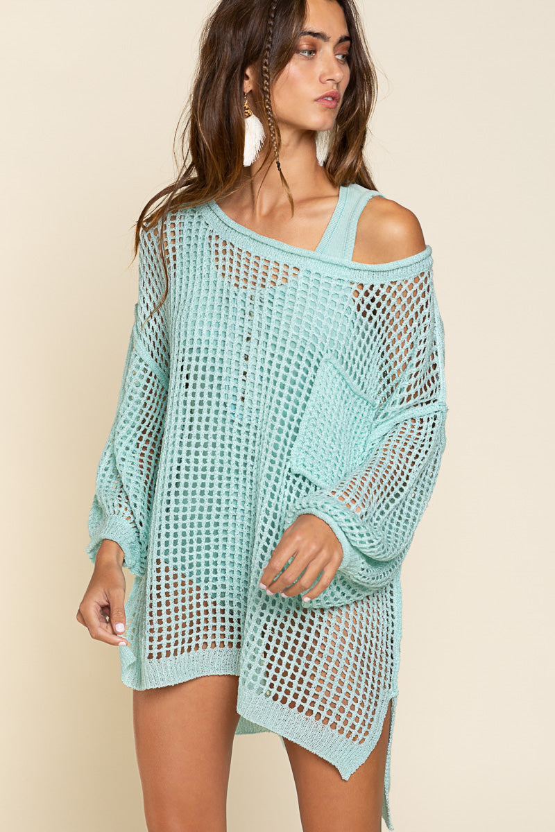 Feel the Sun Pullover - Paradise Green