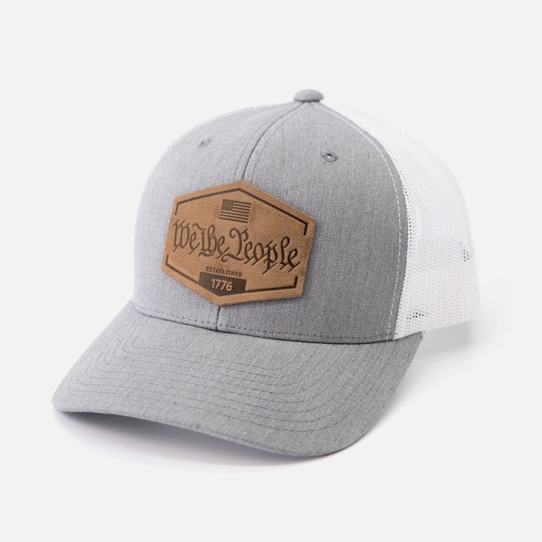 We the People Hat - Heather Gray/White