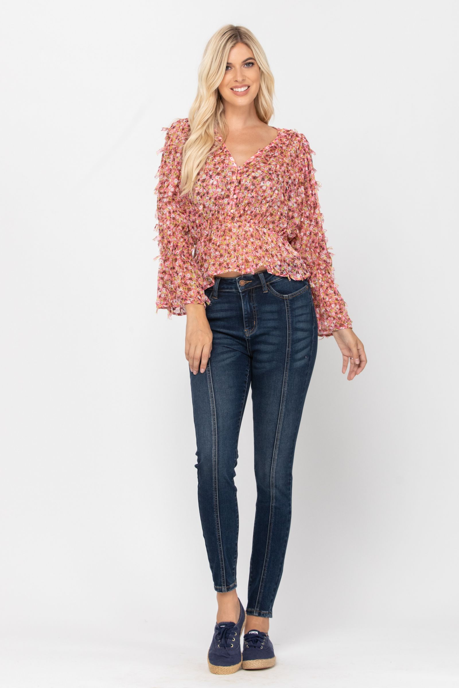 Judy Blue Mid-Seam Stitch Skinny Jeans