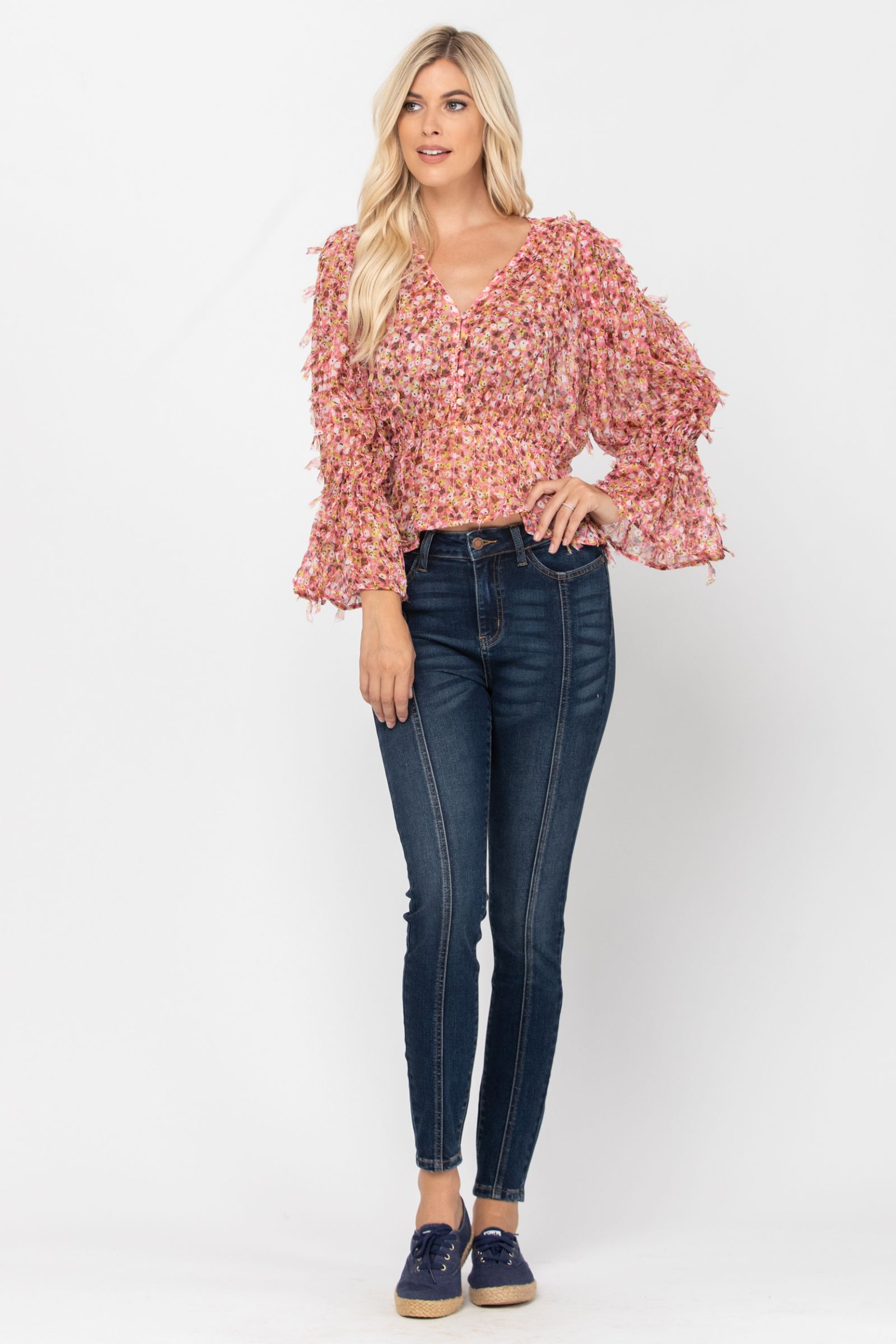 Judy Blue Mid-Seam Stitch Skinny Jeans